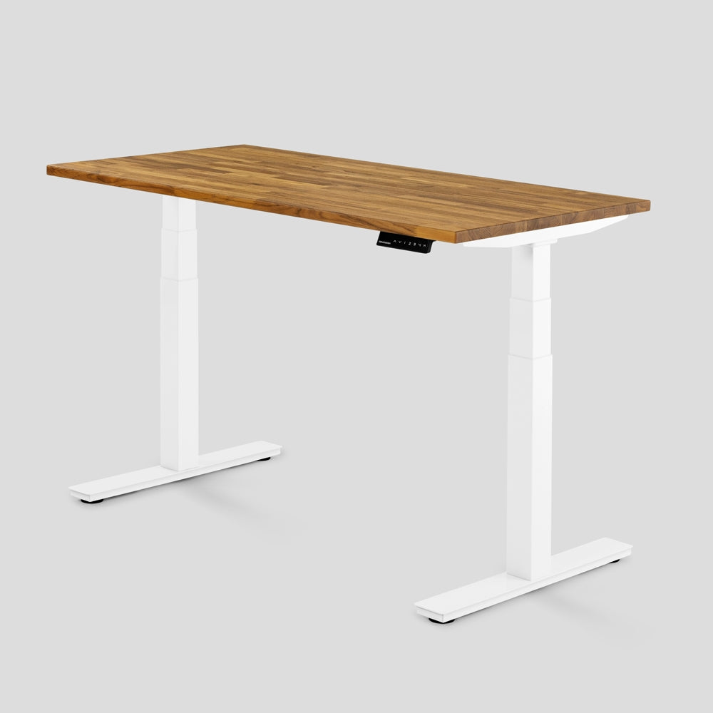 Mesa com Regulagem de Altura GenioDesk ART - Tampo em madeira Teca 5